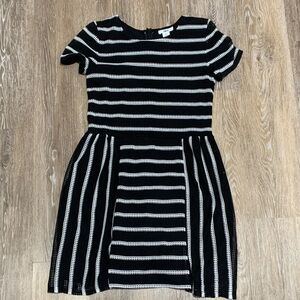 Bar III Kids Black and White Striped Dress